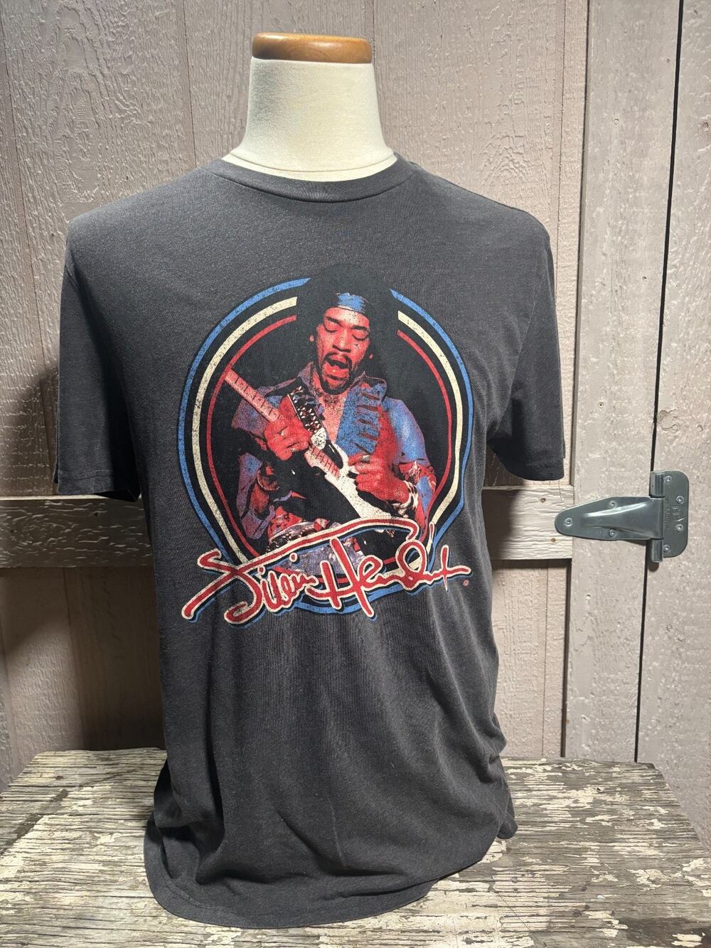Jimi Hendrix Grey Shirt Size Medium Official 1969 tour shirt authentic hendrix